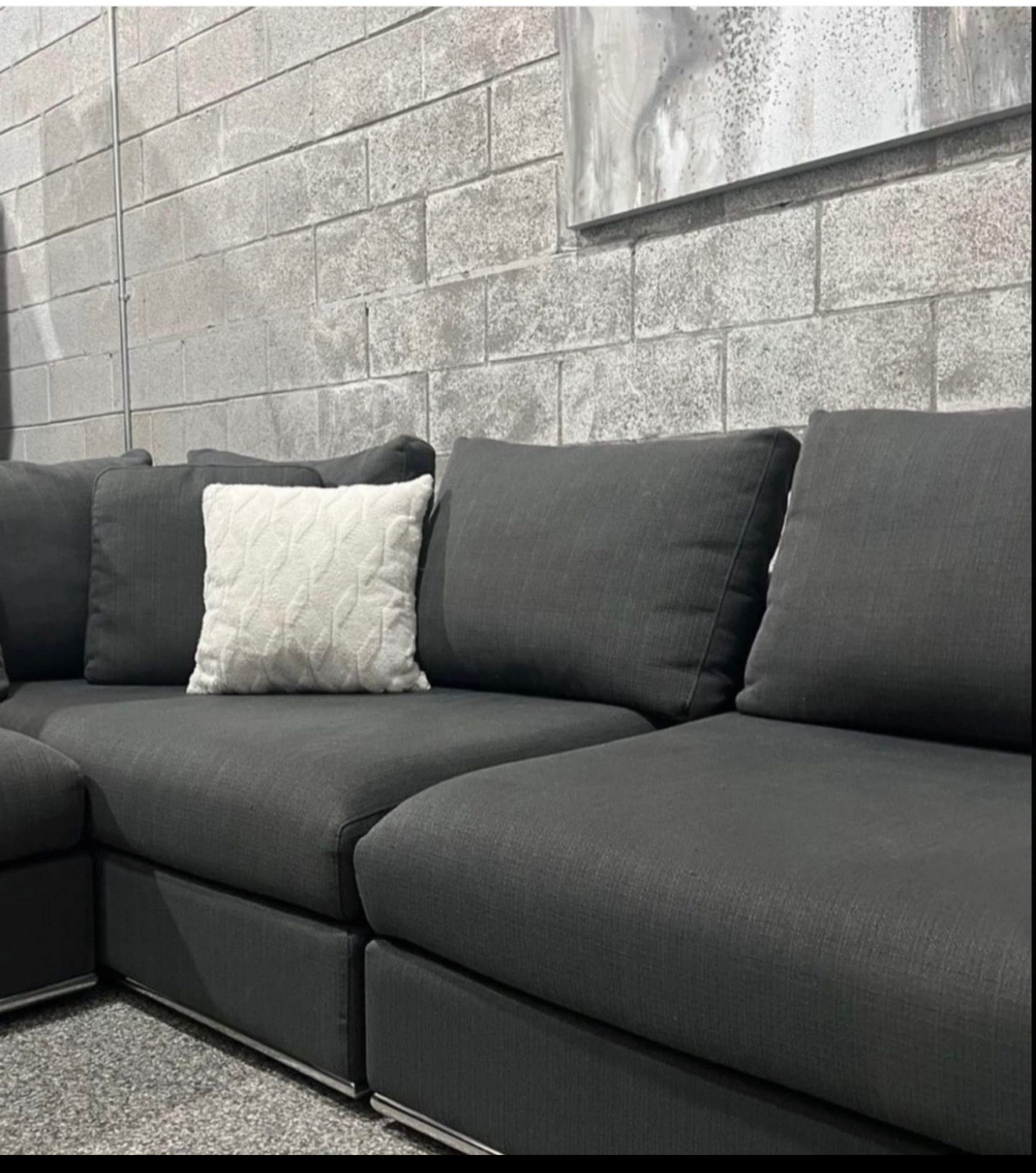 Structube 3 Piece Sectional Couch Lshape Modular Sofa