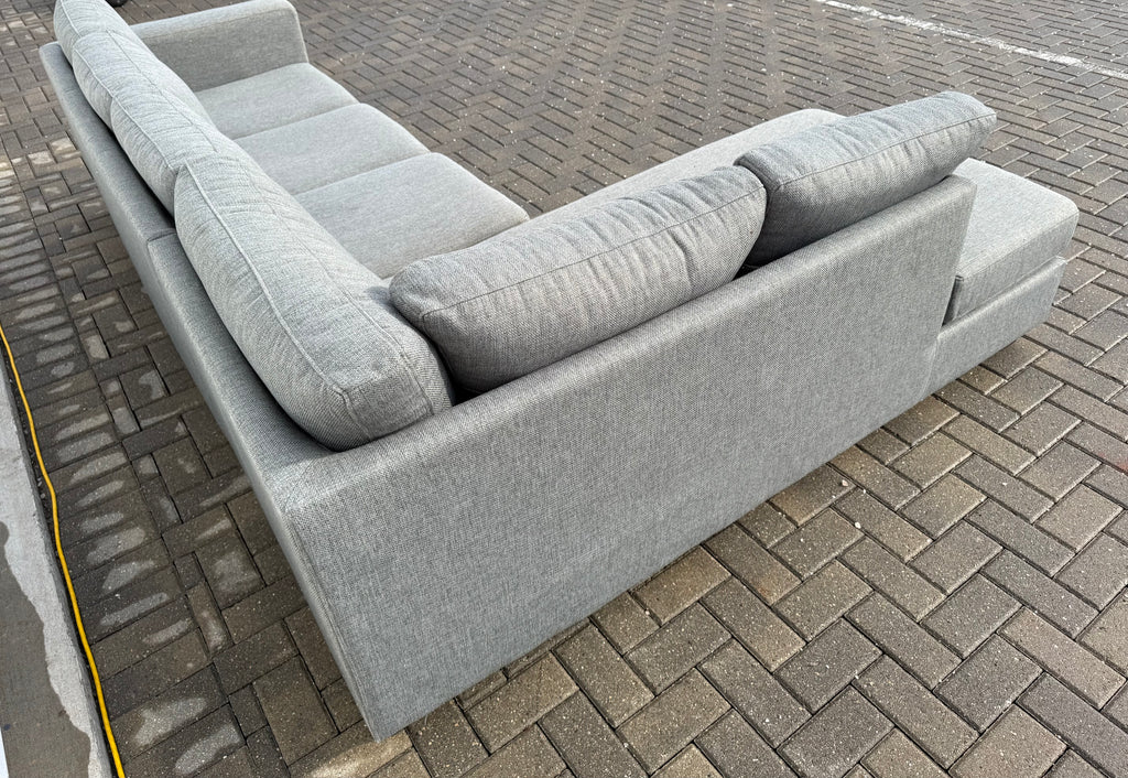 Grey Urban barn sectional lshape sofa