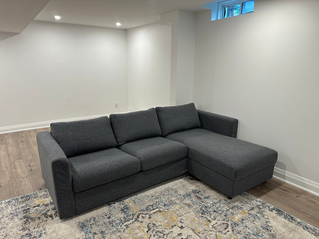 Grey Ikea Finnala Sectional couch Lshape sofa