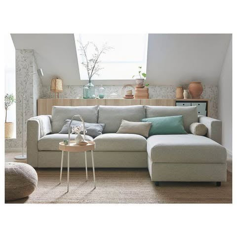 Ikea Finnala Sectional couch with new covers