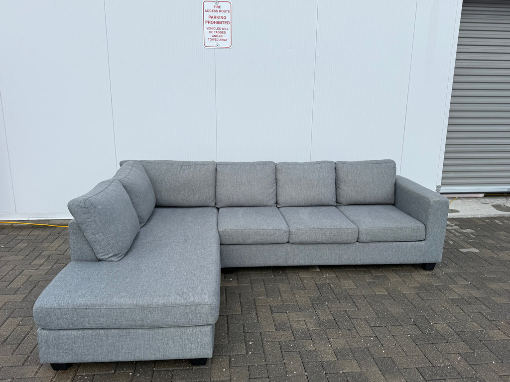 Grey Urban barn sectional lshape sofa