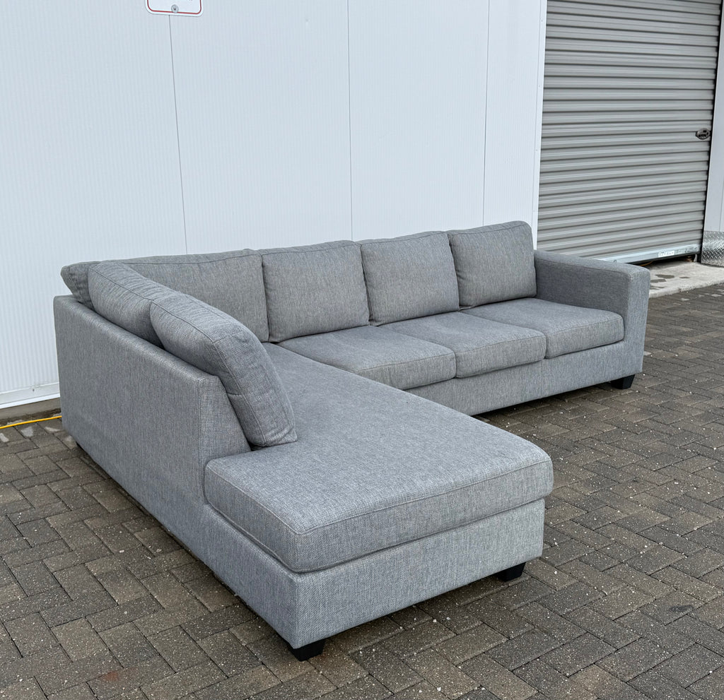 Grey Urban barn sectional lshape sofa