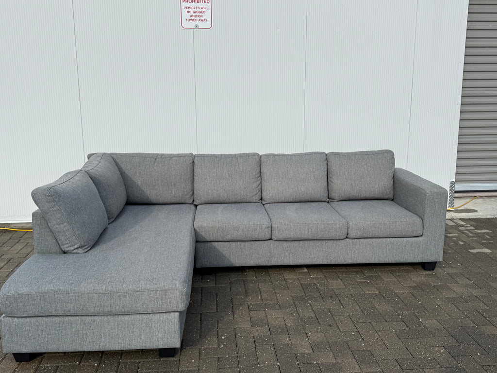 Grey Urban barn sectional lshape sofa