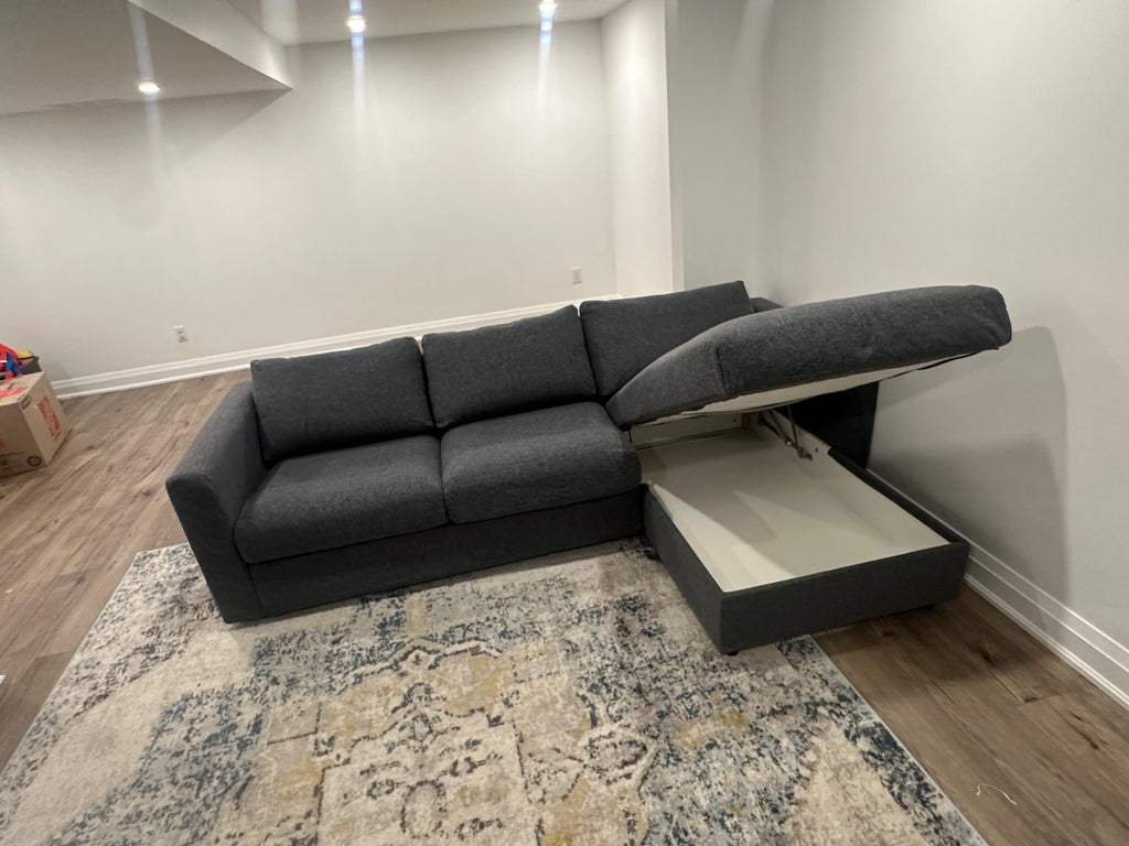 Grey Ikea Finnala Sectional couch Lshape sofa