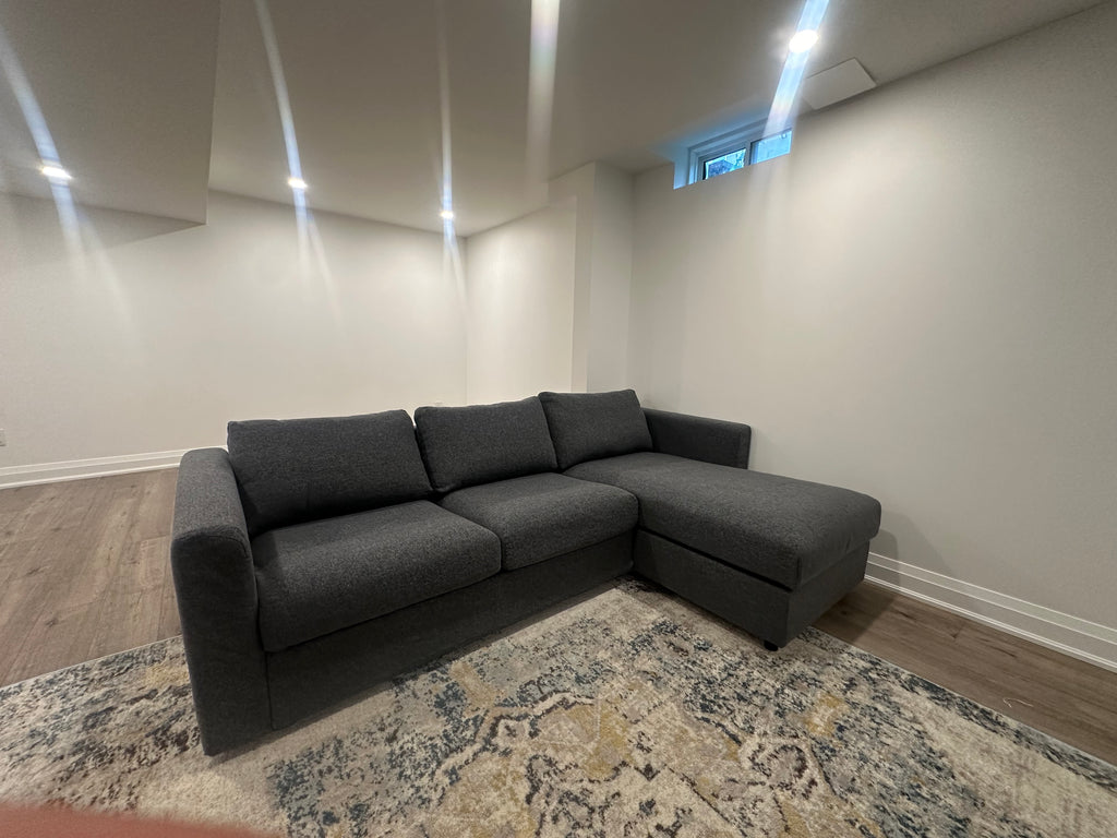 Grey Ikea Finnala Sectional couch Lshape sofa